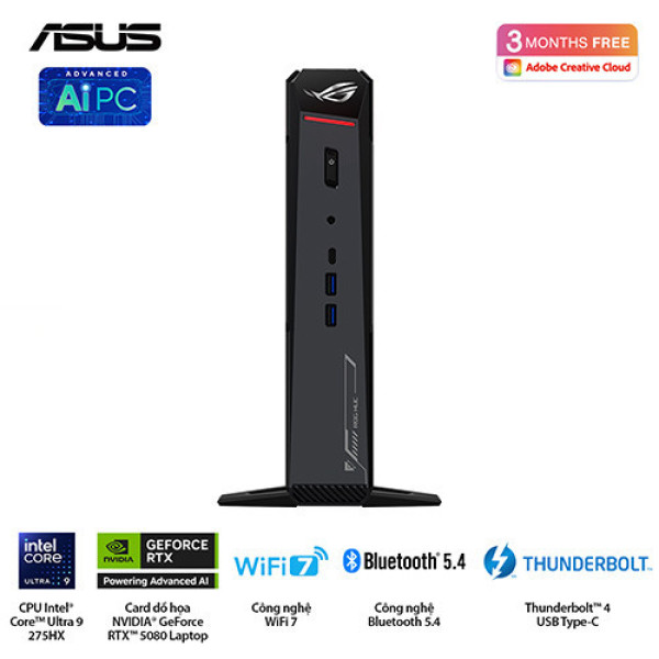PC Mini ASUS ROG NUC RNUC15JNK9X289A0 ( Ultra 9  275HX | 32GB | 1TB | RTX 5080 | Win 11)