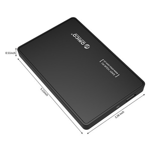 Hộp ổ cứng 2.5 ORICO 2588US3, USB 3.0 màu đen