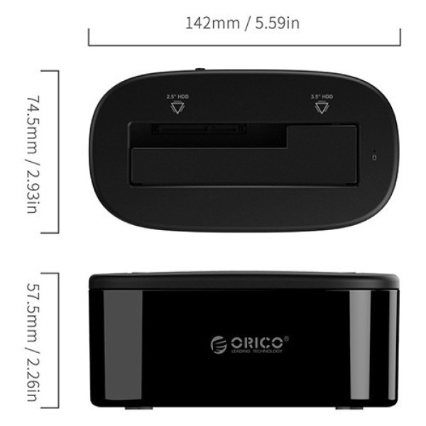 Docking ORICO 6218US3 1 khe cắm USB 3.0