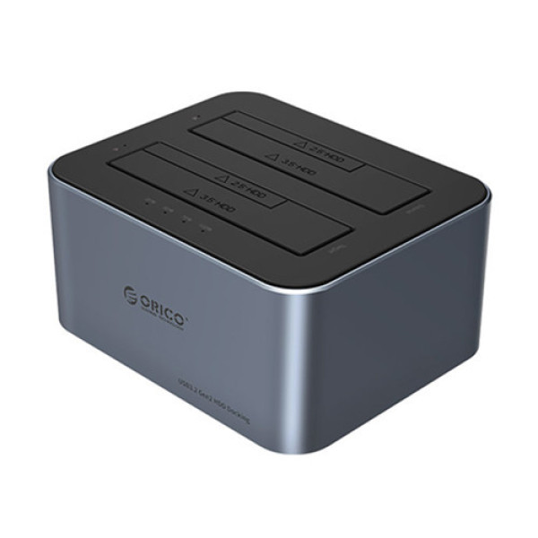 Docking ORICO 6626C3-C-V1-EU-GY-BP-HW 2 khe cắm TypeC USB 3.2 Gen1