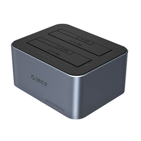 Docking ORICO 6626C3-C-V1-EU-GY-BP-HW 2 khe cắm TypeC USB 3.2 Gen1