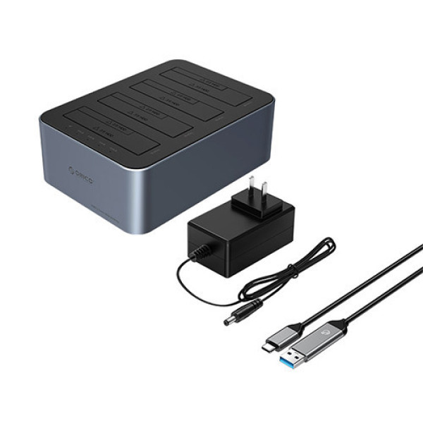 Docking ORICO 6646C3-C-EU-GY-BP 4 khe cắm TypeC USB 3.2 Gen1