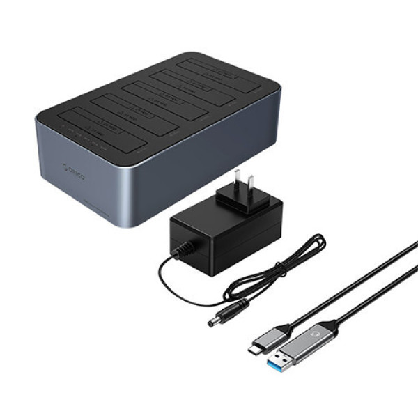 Docking ORICO 6656C3-C-EU-GY-BP-HW 5 khe cắm TypeC USB 3.2 Gen1
