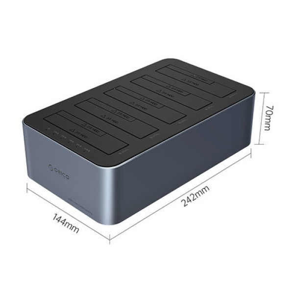 Docking ORICO 6656C3-C-EU-GY-BP-HW 5 khe cắm TypeC USB 3.2 Gen1