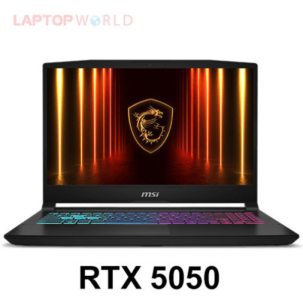 Laptop MSI Katana 15 HX B14WEK-286VN (RTX 5050 8GB I Core™ i5-14450HX | 16GB | 512GB | 15.6inch QHD 165Hz | Win 11 | Đen)