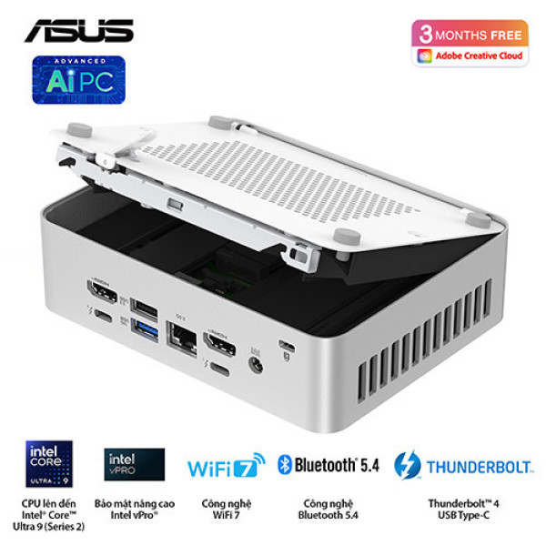 PC Mini Asus NUC 15 Pro Tall RNUC15CRSU500000I (Intel Core Ultra 5 255H | 2xDDR5-6400 | 2xNVMe | Intel Arc Graphics)