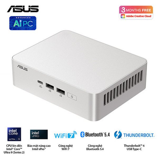 PC Mini Asus NUC 15 Pro Tall RNUC15CRSU500000I (Intel Core Ultra 5 255H | 2xDDR5-6400 | 2xNVMe | Intel Arc Graphics)