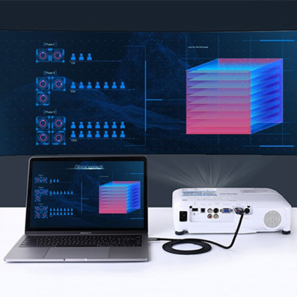 Cáp USB Type C to HDMI Ugreen UG-50570 hỗ trợ 3D,4K cao cấp dài 1,5m