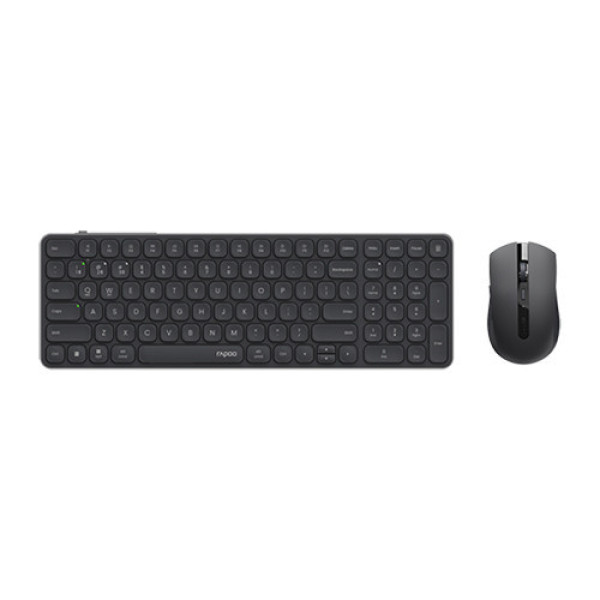 Combo Bàn phím + Chuột không dây Rapoo 9350S Đen