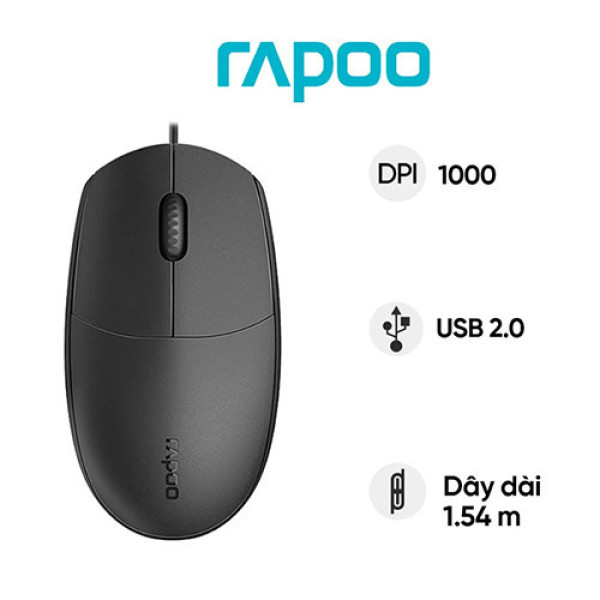 Chuột quang USB Rapoo N110 silent