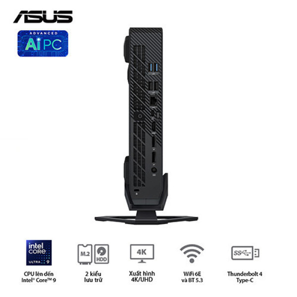 PC Mini ASUS ROG NUC RNUC14SRKU9189A1I (Ultra 9 185H | Ram 32GB | SSD 1TB |  RTX 4070 | Win 11)