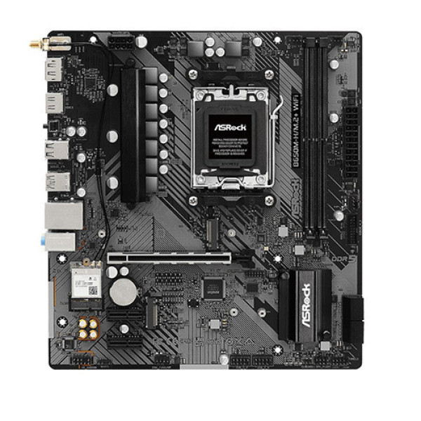 Mainboard Asrock B650M-H/M.2+ WiFi (AMD B650 | Socket AM5 | M-ATX | 2 Khe Ram | DDR5 | 2.5 Gigabit LAN)