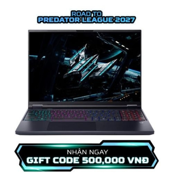 Laptop Acer Gaming Predator Helios Neo 16 AI PHN16-73-757W NH.QVQSV.001 (Ultra 7 255HX | 32GB | 1TB | RTX 5060 | 16 inch 2K+ 240Hz | Win 11 | Đen)