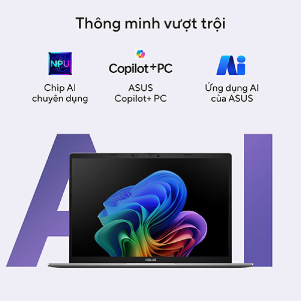 Laptop ASUS Vivobook S14 S3407QA-SF043WS (Snapdragon X X1 26 100 | 16GB | 512GB | Qualcomm Adreno GPU | 14 inch WUXGA OLED | Win 11 | Xám)