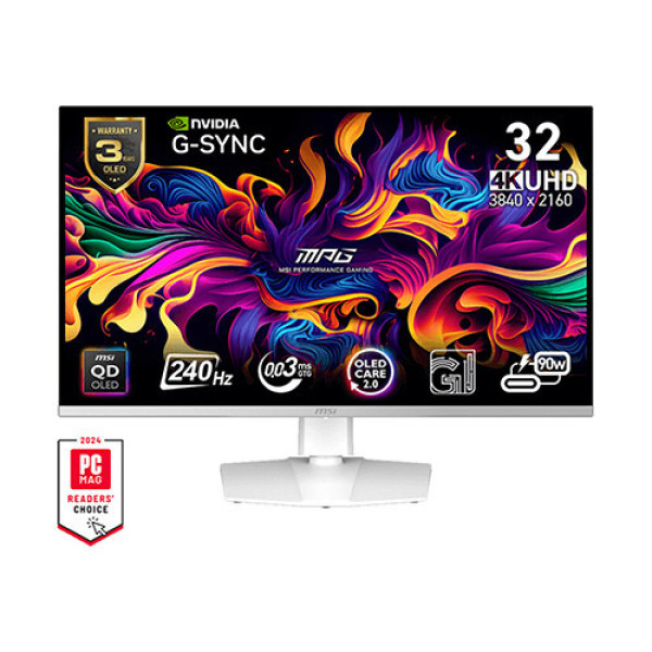 Màn hình MSI MPG 321URXW QD-OLED (31.5 Inch | 4K UHD | QD-OLED | 240Hz | 0.03ms)