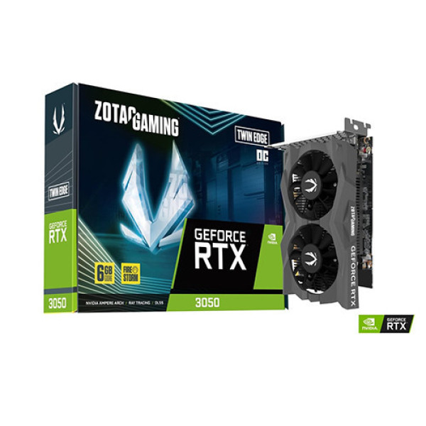VGA ZOTAC GAMING GeForce RTX 3050 6GB GDDR6 Twin Edge OC (ZT-A30510H-10L)