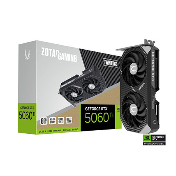 VGA ZOTAC GAMING GeForce RTX 5060 Ti 8GB GDDR7 Twin Edge (ZT-B50610E-10M)
