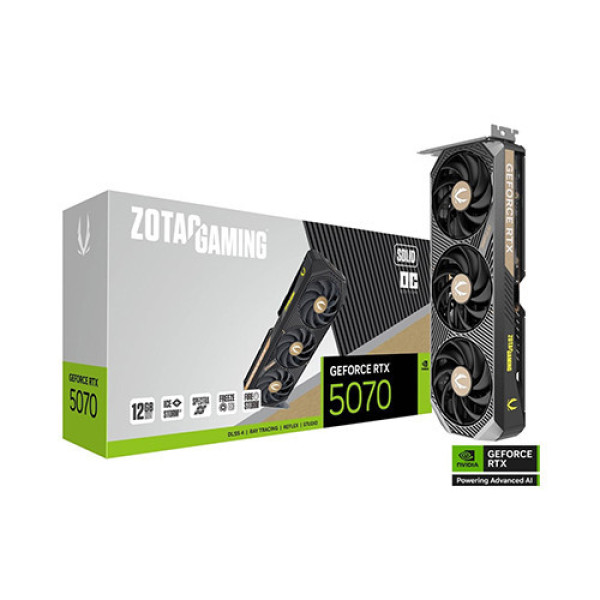 VGA ZOTAC GAMING GeForce RTX 5070 12GB GDDR7 SOLID OC (ZT-B50700J-10P)