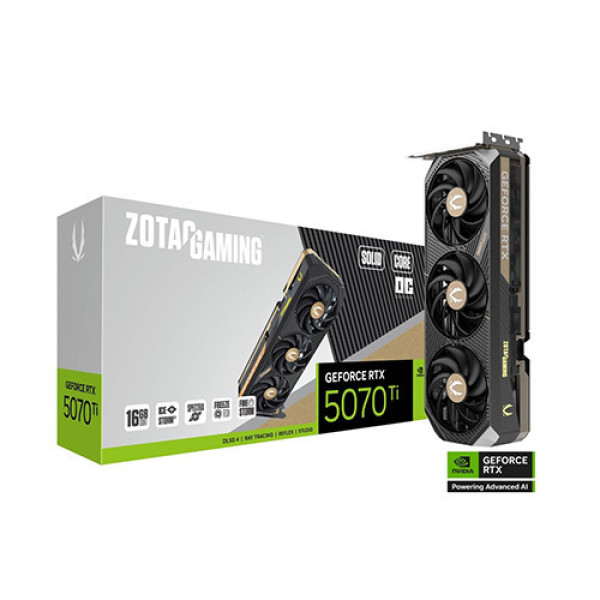 VGA ZOTAC GAMING GeForce RTX 5070 Ti 16GB GDDR7 SOLID CORE OC (ZT-B50710J2-10P)