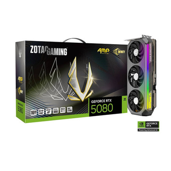 VGA ZOTAC GAMING GeForce RTX 5080 16GB GDDR7 AMP Extreme INFINITY (ZT-B50800B-10P)