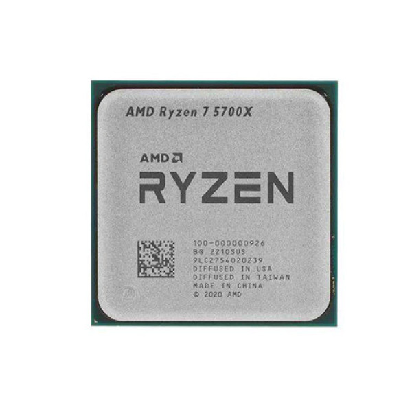 CPU AMD Ryzen 7 5700X TRAY (AMD AM4 | 8 Core | 16 Thread | Base 3.4Ghz | Turbo 4.6Ghz | Cache 36MB | No iGPU)