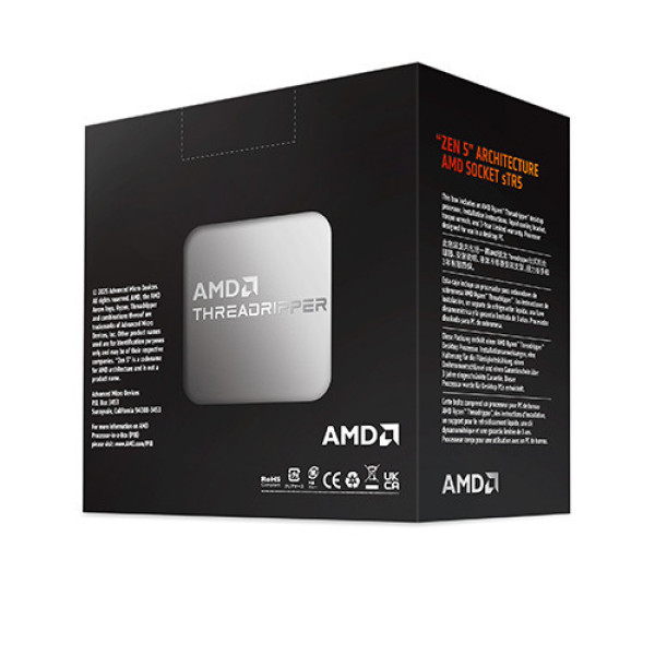 CPU AMD Ryzen Threadripper 9970X (sTR5 | 32 Core | 64 Thread | Base 4.0 GHz | Turbo 5.4 GHz | Cache 160 MB)