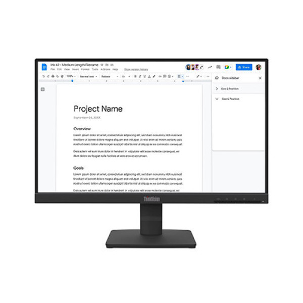 Màn hình Lenovo ThinkVision S22-4E 64CBKAR6VN (21.5 inch | FHD | IPS | 100Hz | 4ms)