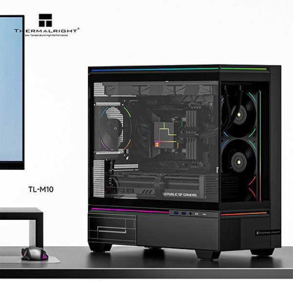 Vỏ Case Thermalright TL-M10 Black (M-ATX | Mini Tower | Có LED  | Không màn hình | Đen) 