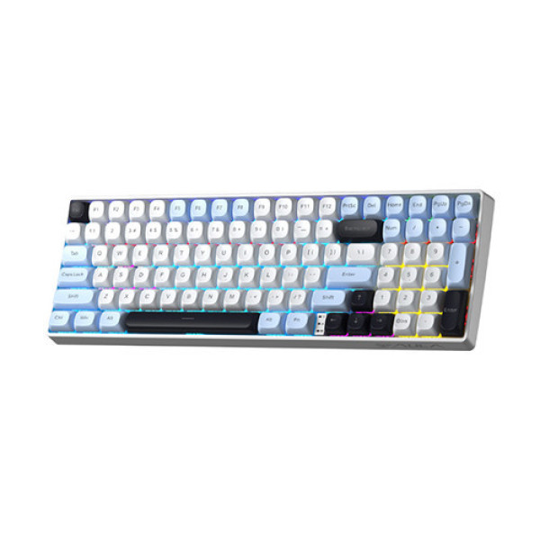 Bàn phím cơ AULA S100 Pro Glacier Blue Brown switch
