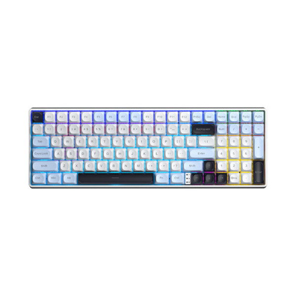 Bàn phím cơ AULA S100 Pro Glacier Blue Brown switch