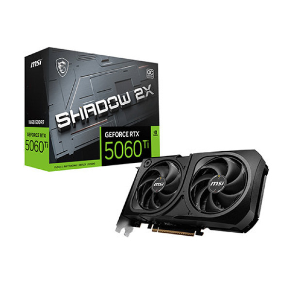 VGA MSI GeForce RTX 5060 Ti 16G SHADOW 2X OC PLUS