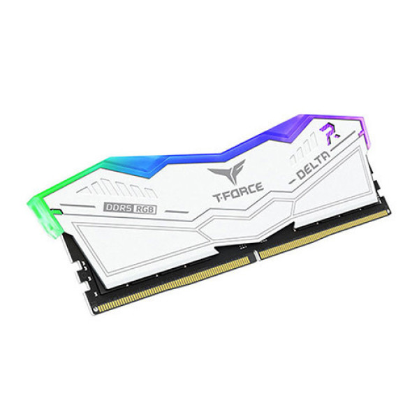 Ram TEAMGROUP T-Force DELTA RGB 64GB (2x32GB) DDR5 6000MHz Trắng