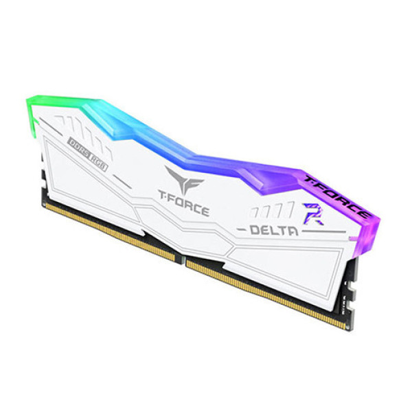 Ram TEAMGROUP T-Force DELTA RGB 64GB (2x32GB) DDR5 6000MHz Trắng
