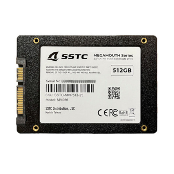 Ổ cứng SSD SSTC Megamouth 512GB Sata III (MS-M110-512Q)