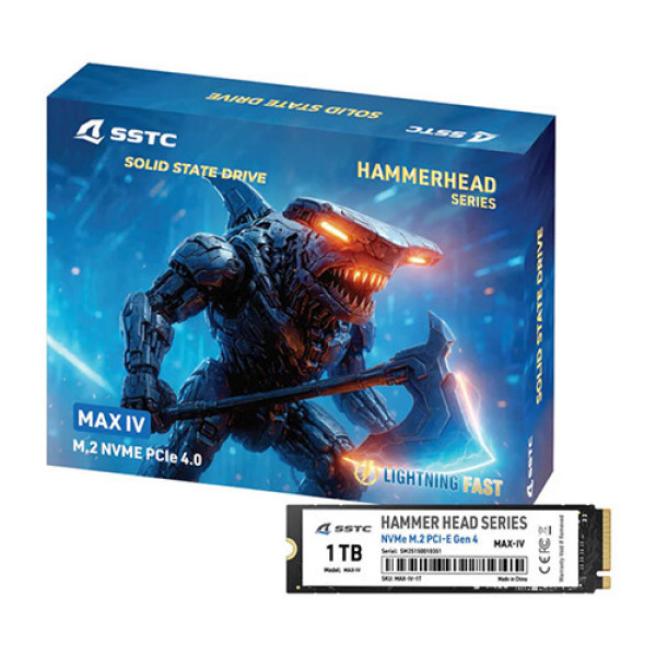 Ổ cứng SSD SSTC HAMMERHEAD MAX-IV Gen 4 1TB – PCIe 4.0 x 4 NVMe M.2