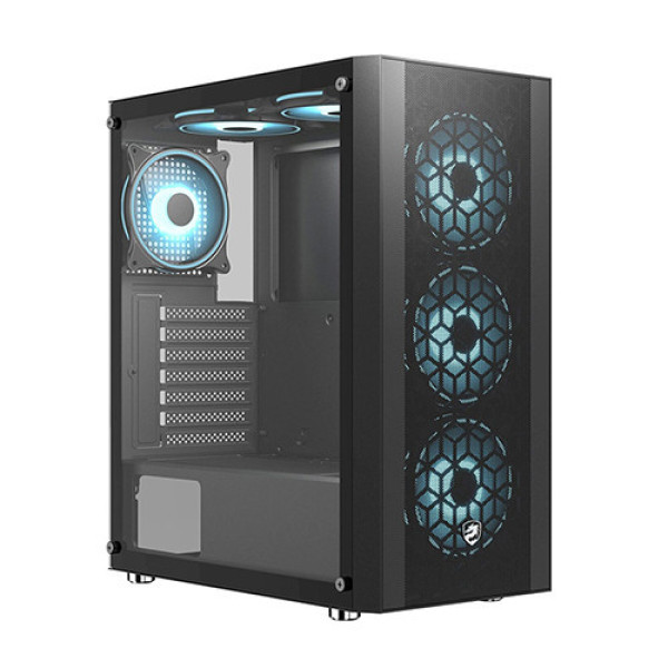 Vỏ Case VITRA SAPHIRA NX16 BLACK E-ATX 3FRGB KÈM 3 FAN RGB