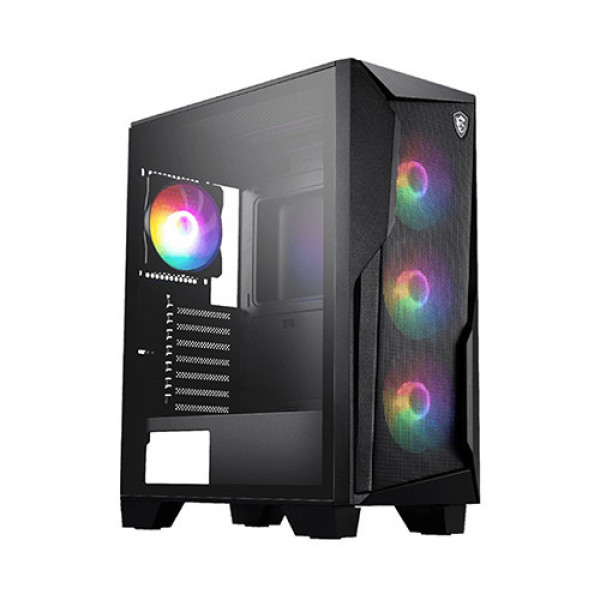 Vỏ case MSI MAG FORGE 130A AIRFLOW (Mid Tower | Màu Đen | 4 Fan ARGB)