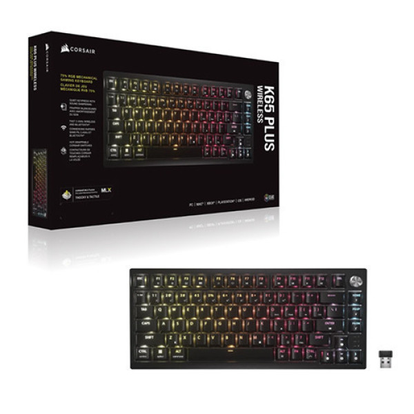 Bàn phím Corsair K65 PLUS Tactile RGB (CH-91D441F-NA)