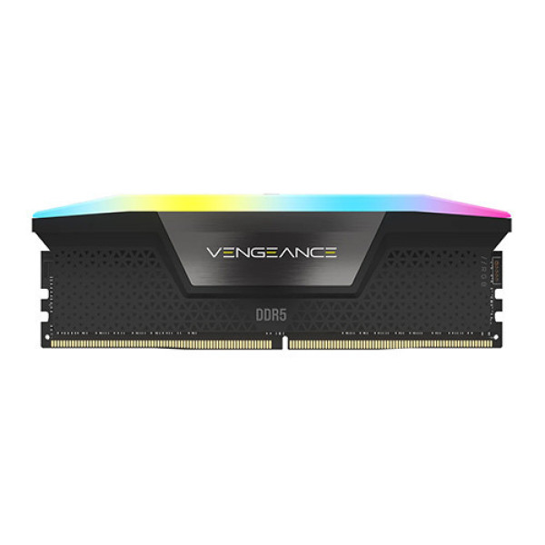 Ram PC Corsair VENGEANCE RGB 64GB (2x32GB) DDR5 6000MHz Black (CMH64GX5M2D6000C40)