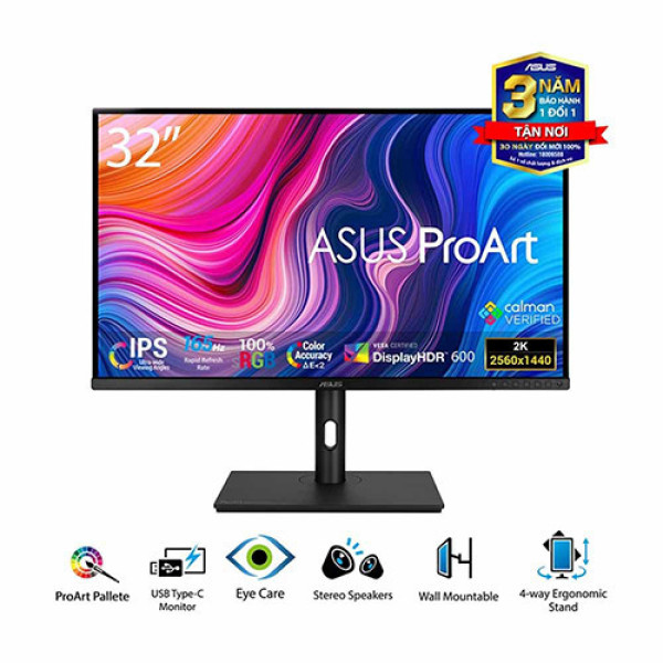 Màn Hình ASUS ProArt PA328CGV (32 inch | IPS | QHD | 165Hz | 5ms | Speaker)