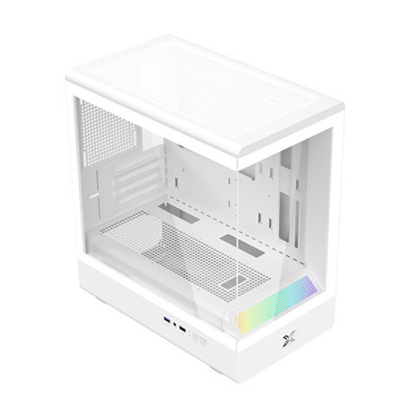 Vỏ Case Xigmatek - PURA MS Arctic (EN48494) (mATX | Mid Tower | ARGB | Premium Gaming | Trắng)