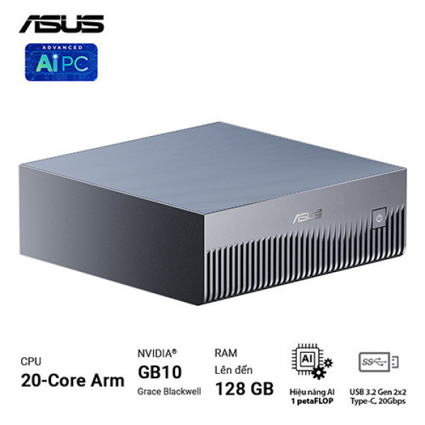 PC Mini AI Asus Ascent GX10-GG0036BN (Nvidia GB10 | 128GB | 4TB SSD)