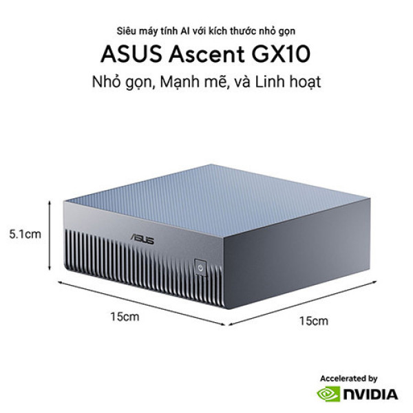 PC Mini AI Asus Ascent GX10-GG0012BN (Nvidia GB10 | 128GB | 1TB SSD)
