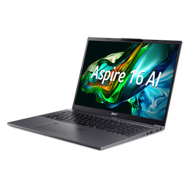 Laptop Acer Aspire 16 AI A16-71M-71U7 NX.J4YSV.002 (Ultra 7 155H | 16GB | 512GB | Intel® Arc™ Graphics | 16 inch FHD+ | Win 11 | Xám)