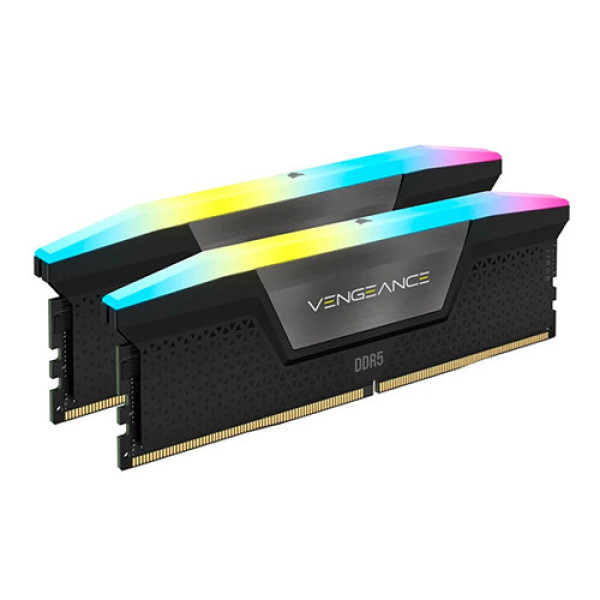 Ram PC Corsair Vengeance RGB 128GB 6400MHz DDR5 128GB (2x64GB) (CMH128GX5M2B6400C42)
