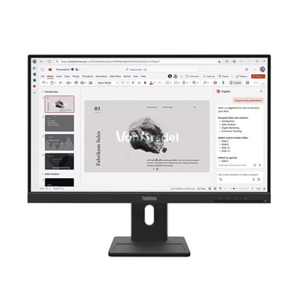 Màn hình Lenovo Think Vision E22-40 64C9MAR6VN (21.5 Inch | FHD | IPS | 100Hz | 4ms | Speaker)