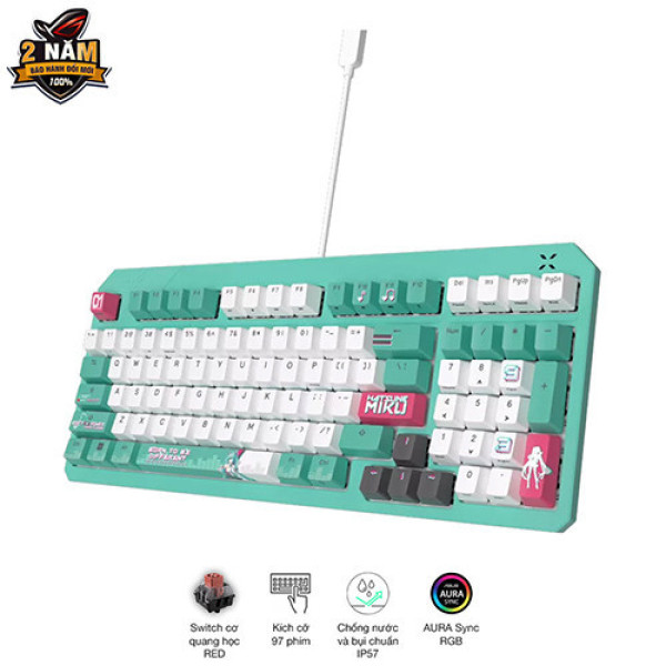 Bàn phím cơ Asus TUF K3 Gen II Hatsune Miku Edition
