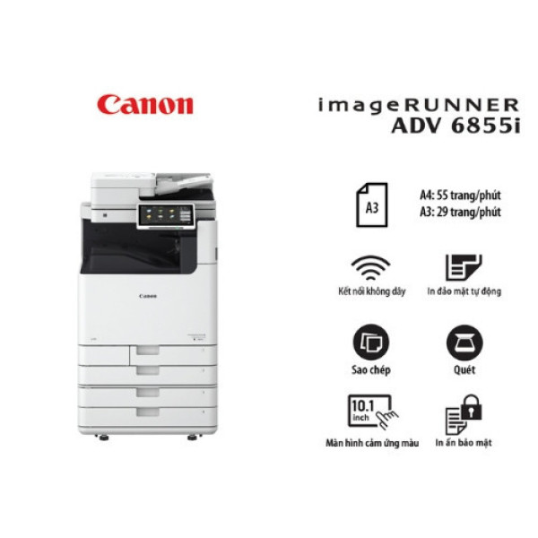 Máy photocopy Canon iR-ADV DX 6855i (In đảo mặt | Copy | Scan | A3 | A4 | USB | LAN)