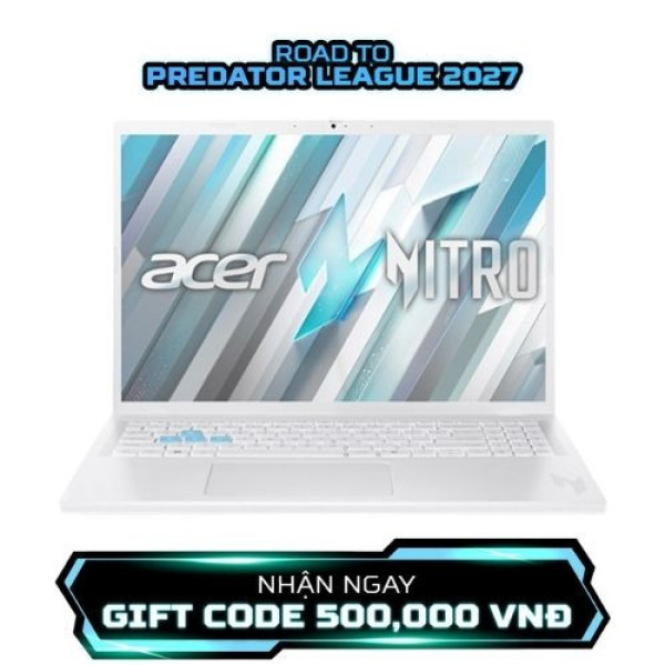 Laptop Acer Gaming Nitro Lite 16 NL16-71G-71FN NH.D5ASV.003 (Core™ i7-13620H | 16GB | 512GB | RTX 4050 6GB | 16 inch FHD+ 180Hz | Win 11 | Trắng)