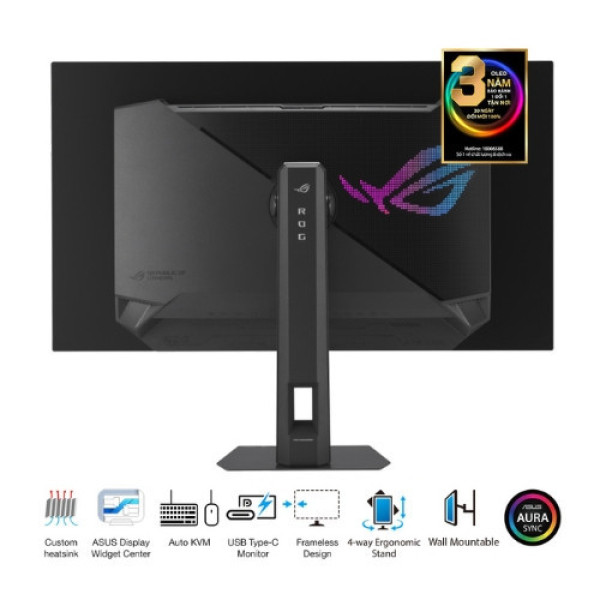 Màn hình Gaming ASUS ROG Strix OLED XG32UCWMG (31.5 inch | 4K | WOLED | 240Hz | 0.03ms)